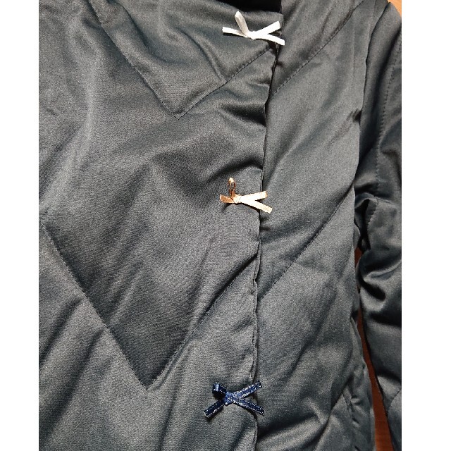 UNICA(ユニカ)のUNICA(ユニカ)120cmジグザグ中綿キルトジャケット(ブラック)フリース キッズ/ベビー/マタニティのキッズ服女の子用(90cm~)(コート)の商品写真