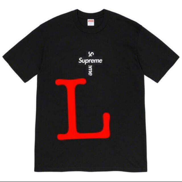 メンズCross Box Logo Tee Black L size マライア