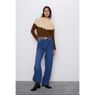 ザラ(ZARA)のZARA コントラストニット(ニット/セーター)