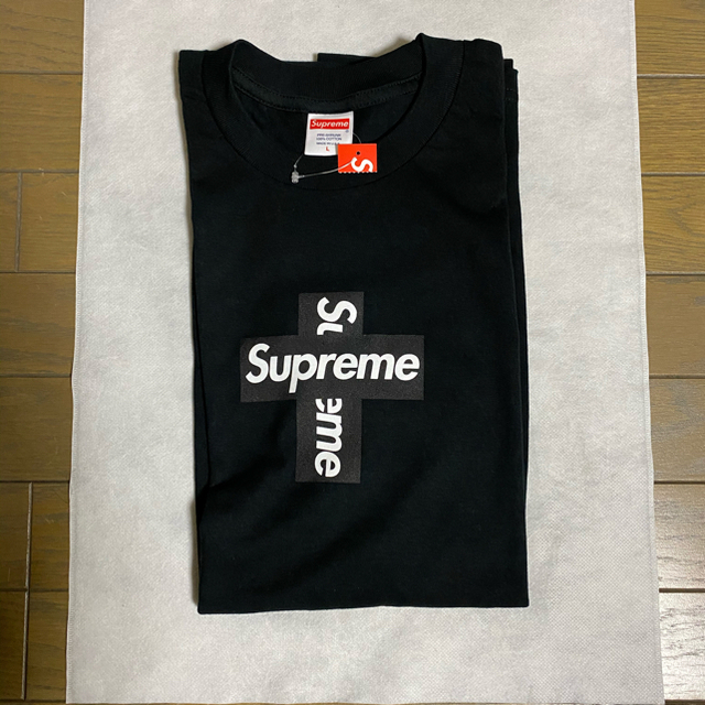 20AW Supreme Cross Box Logo Tee Black L | notarvkosiciach.sk