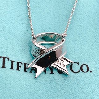 Tiffany リボンネックレス希少美品