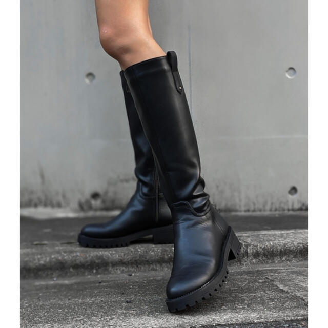 ♡ACLENT Lug sole long boots♡靴/シューズ