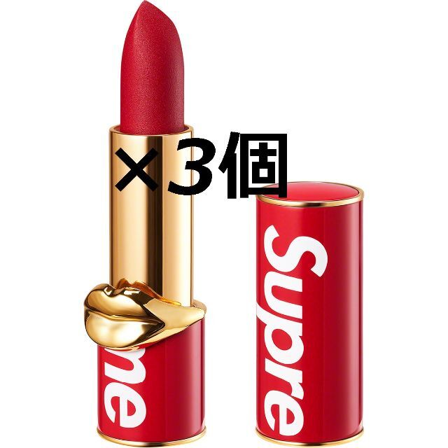 Supreme(シュプリーム)の3個 Supreme Pat McGrath Labs Lipstick 3本 コスメ/美容のベースメイク/化粧品(口紅)の商品写真