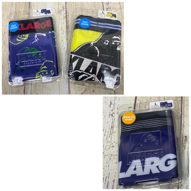 XLARGE(エクストララージ)のXLARGE ボクサーパンツ 新品Lサイズ3点セット メンズのアンダーウェア(ボクサーパンツ)の商品写真