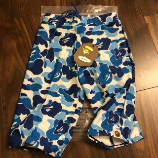 アベイシングエイプ(A BATHING APE)のBAPE KIDS ABC SWIM SHORTS水泳パンツ ブルー120㎝(水着)