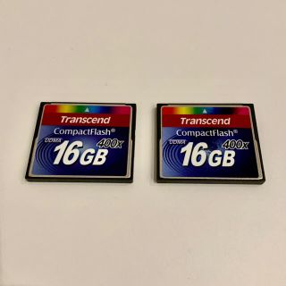 トランセンド(Transcend)のトランセンド コンパクトフラッシュメモリー 16GB×2(その他)