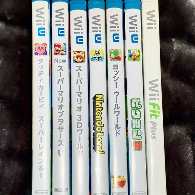 Wii U(ウィーユー)のWii U スプラトゥーンセット＋リモコンなど＋ソフト7本 エンタメ/ホビーのゲームソフト/ゲーム機本体(家庭用ゲーム機本体)の商品写真