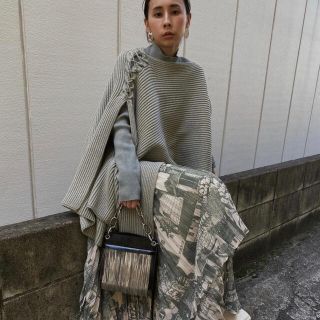 アメリヴィンテージ(Ameri VINTAGE)のAMERI 4WAY MUFFLER LAYERED KNIT(ニット/セーター)