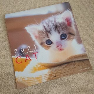 匿名発送☆2021年 猫カレンダー Kitty calendar(カレンダー/スケジュール)