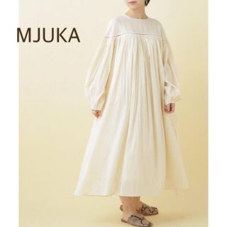 ミューカ(mjuka)のMJUKA.  レースギャザードレス(ロングワンピース/マキシワンピース)