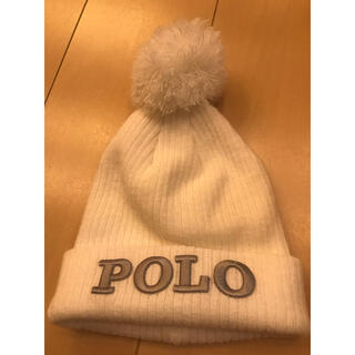 ポロラルフローレン(POLO RALPH LAUREN)のニット帽 POLO ホワイト ベビー キッズ ラルフローレン 幼児(帽子)