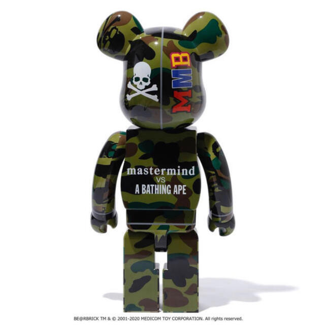 MEDICOM TOY(メディコムトイ)のmastermind VS BAPE(R) BE@RBRICK 1000%  エンタメ/ホビーのフィギュア(その他)の商品写真