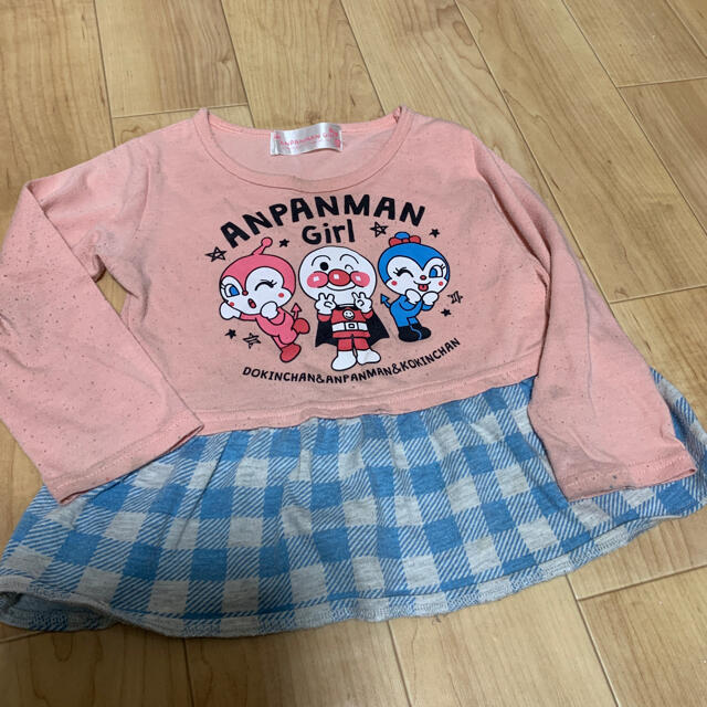 BANDAI(バンダイ)の【値下げ】BANDAI アンパンマン　90〜95㎝ キッズ/ベビー/マタニティのキッズ服女の子用(90cm~)(Tシャツ/カットソー)の商品写真