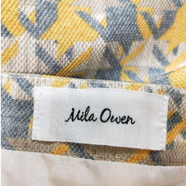 Mila Owen(ミラオーウェン)のMila Owen　新品千鳥柄スカート レディースのスカート(ひざ丈スカート)の商品写真