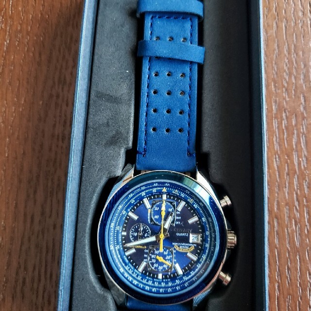 ブルーエンジェルスタイプ　レザーバンド メンズの時計(腕時計(アナログ))の商品写真