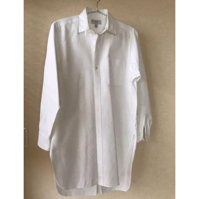 HYKE(ハイク)のHYKE シャツ　シャツワンピース  白　ロングシャツ  レディースのワンピース(ひざ丈ワンピース)の商品写真