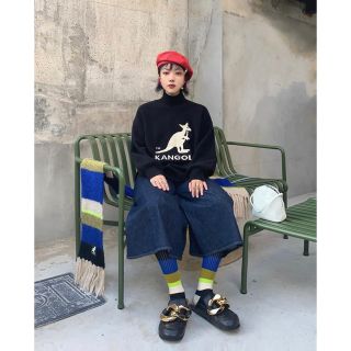 カンゴール(KANGOL)のKANGOL H&M コラボ　マフラー　新品未使用　冬コーデ(バンダナ/スカーフ)