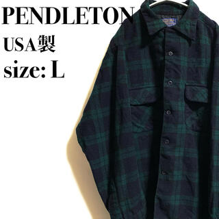 ペンドルトン(PENDLETON)のUSA製　ペンドルトン　ネルシャツ　ヴィンテージ　シャツ　チェック(シャツ)