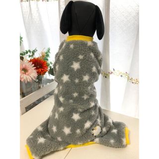 【新品⭐︎未使用】犬服　フリース　つなぎ　ロンパース(犬)