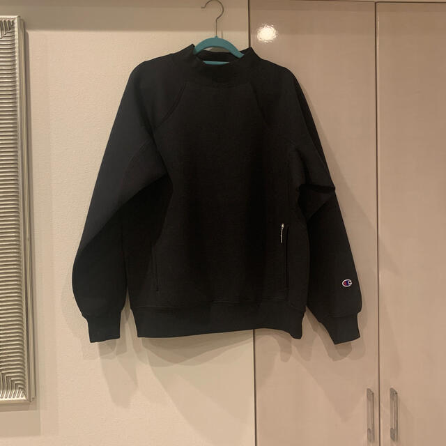 Spick & Span(スピックアンドスパン)のChampion BLACK EDITIOモックネックスウェットシャツ　ブラック レディースのトップス(トレーナー/スウェット)の商品写真