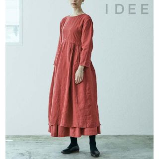 イデー(IDEE)のＩＤＥＥ  POOL いろいろの服 ギャザーワンピース  レッド  他(ロングワンピース/マキシワンピース)