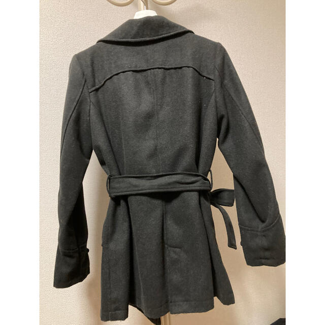 しまむら(シマムラ)のコート ブラック レディースのジャケット/アウター(ピーコート)の商品写真