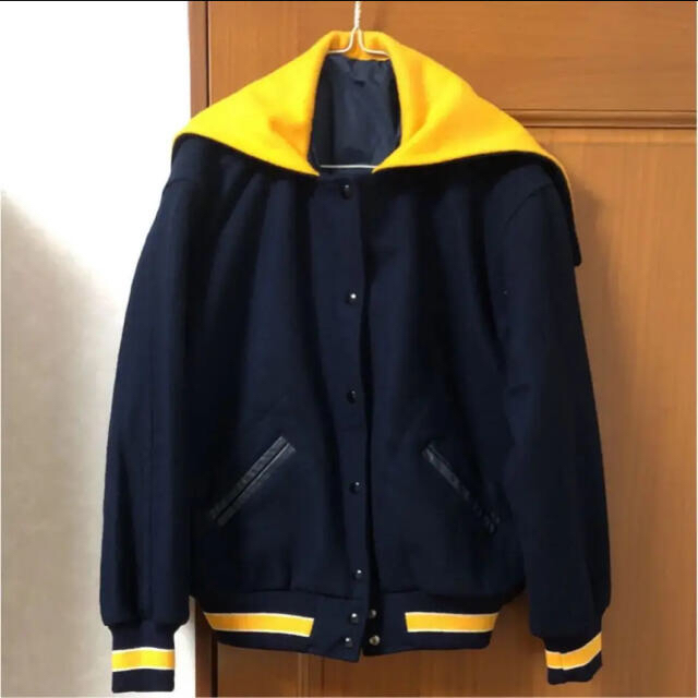 スタジャン セーラー イエロー ネイビー(80s TM ATHLETICS スタジャン セーラー イエロー ネイビー(80s TM ATHLETICS