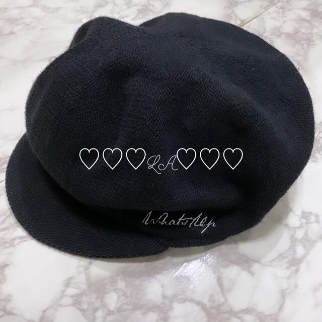 AZUL by moussy(アズールバイマウジー)の【 新品未使用 】AZUL キャスケット ブラック レディースの帽子(キャスケット)の商品写真