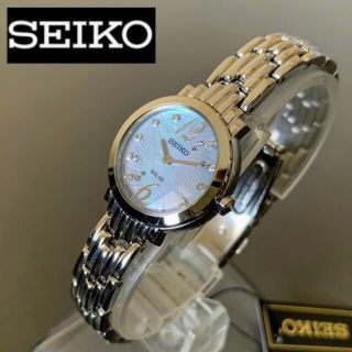 セイコー(SEIKO)の【新品】豪華ダイヤモンド★セイコー SEIKO ソーラー仕様 レディース腕時計(腕時計)