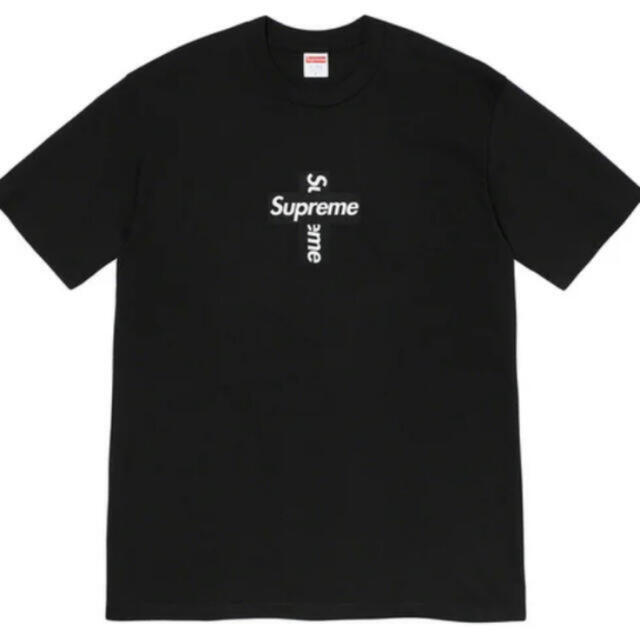 20AW Supreme Cross Box Logo Tee Black Mメンズ