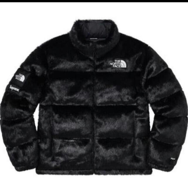 Supreme The North Face Fur Nuptse  黒　XL