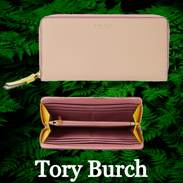 ファッション小物SALE☆【Tory Burch】ペリー カラー ブロック ジップ 長財布