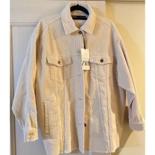 ザラ(ZARA)のZARA コーデュロイシャツジャケット　エクリュ(その他)