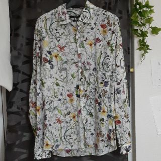 グッチ フラワー シャツメンズの通販 点 のメンズを買う