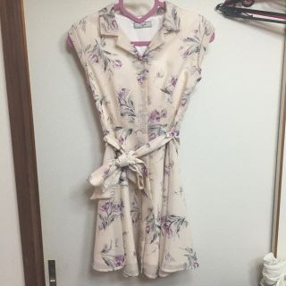 ノエラ(Noela)のノエラ 花柄シャツワンピース(ミニワンピース)