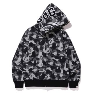 アベイシングエイプ(A BATHING APE)の【XL】CDG BAPE SHARK FULL ZIP HOODIE(パーカー)