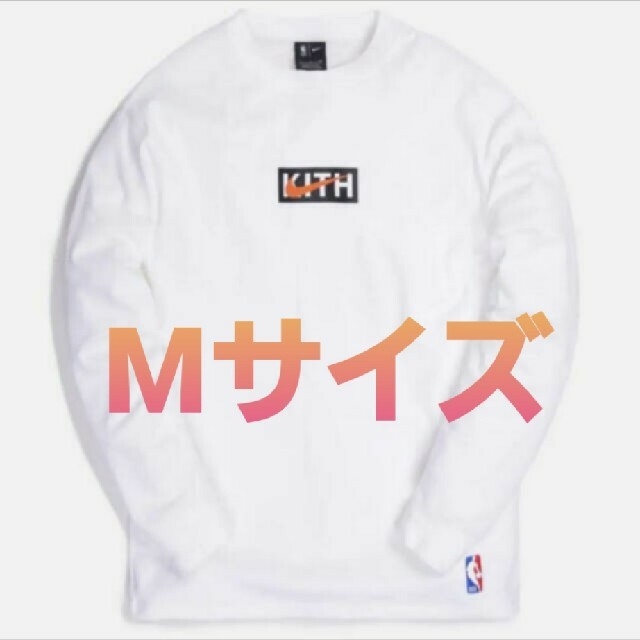 kith nike Knicks L/S Tee White Mサイズ Tシャツ/カットソー(七分/長袖)