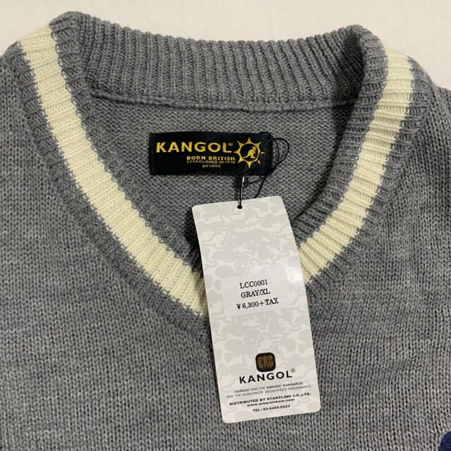 KANGOL(カンゴール)のKANGOL カンゴール　ニット　Vネック　セーター　ビックシルエット メンズのトップス(ニット/セーター)の商品写真