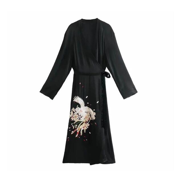 Zara 冬新作 3126 着物風 刺繍入り ロング トップスの通販 By 正規 海外select Shop Duality ザラならラクマ