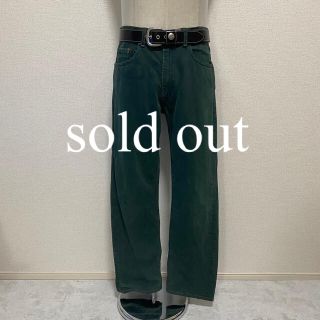 リーバイス(Levi's)のリーバイス　505 グリーン　後染　古着　ヴィンテージ(デニム/ジーンズ)