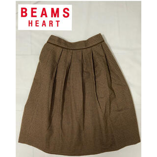 ビームス(BEAMS)の送料無料 美品BEAMS HEARTビームスハート ガンクラブチェック柄スカート(ひざ丈スカート)