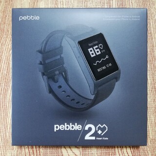 Pebble 2 + Heart Rate Smart Watch Black(腕時計(デジタル))