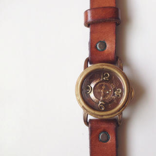 ニコアンド(niko and...)のJHA 本革 腕時計 キャメル 真鍮(腕時計)