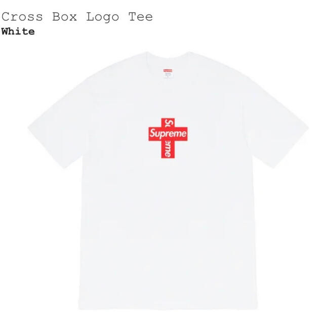 Supreme Cross Box Logo Tee White M