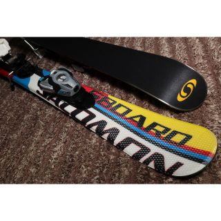 【未使用保管品】ＳＡＬＯＭＯＮ　ショートスキー９９ｃｍ　ビンディング付　サロモン(板)