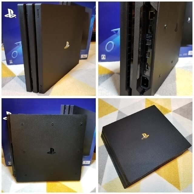 PlayStation4(プレイステーション4)のPS4 Pro(SSD 1TB換装済) コントローラー・Pro専用縦置きスタンド エンタメ/ホビーのゲームソフト/ゲーム機本体(家庭用ゲーム機本体)の商品写真