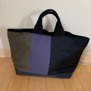 ムジルシリョウヒン(MUJI (無印良品))の【新品未使用】リネン&ヴィンテージ帆布(裏地8号黒帆布)bag 5(バッグ)