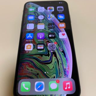 アイフォーン(iPhone)の美品 SIMフリー iPhoneXS MAX 256GB スペースグレイ(スマートフォン本体)