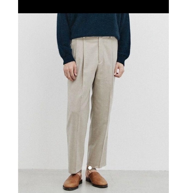 LIDNM MERINO WOOL BAGGY SLACKS Sサイズ