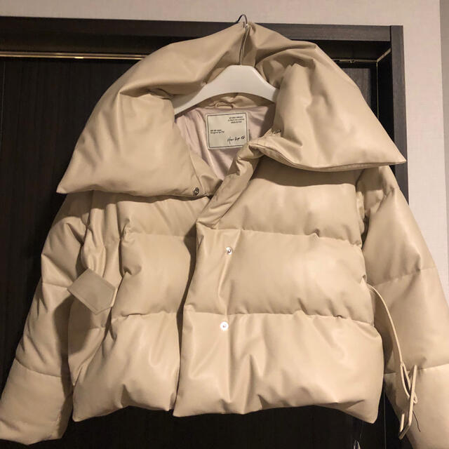 Her lip to VeganLeatherShell DownJacket - ダウンジャケット